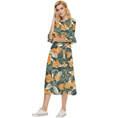 Double Cuff Midi Dress 
