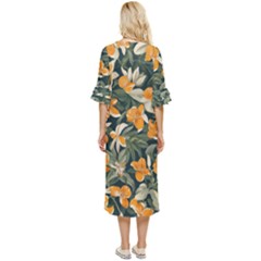 Double Cuff Midi Dress 
