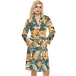 Neroli Blossom Long Sleeve Velvet Robe