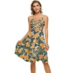 Neroli Blossom Sleeveless Tie Front Chiffon Dress