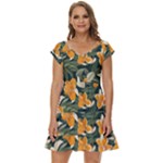 Neroli Blossom Short Sleeve Tiered Mini Dress