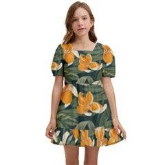 Kids  Short Sleeve Dolly Dress 