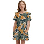 Neroli Blossom Kids  Frilly Sleeves Pocket Dress