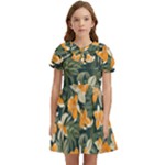 Neroli Blossom Kids  Bow Tie Puff Sleeve Dress