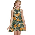 Neroli Blossom Kids  Halter Collar Waist Tie Chiffon Dress
