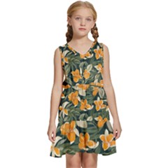 Kids  Sleeveless Tiered Mini Dress 
