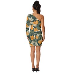 Long Sleeve One Shoulder Mini Dress 