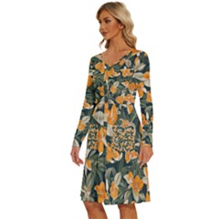 Long Sleeve Dress With Pocket 