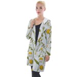 Sunflowers Hooded Pocket Cardigan