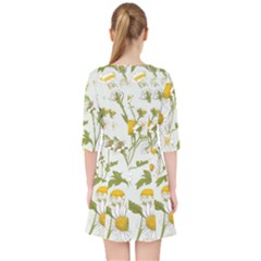 Quarter Sleeve Pocket Dress 