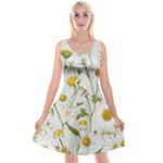 Sunflowers Reversible Velvet Sleeveless Dress