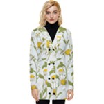 Sunflowers Button Up Hooded Coat 