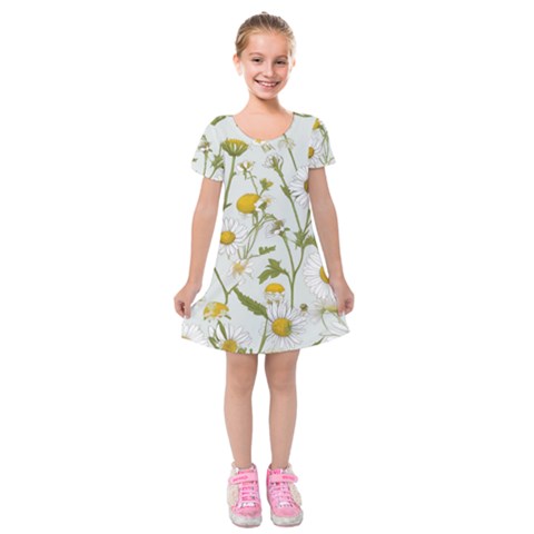 Sunflowers Kids  Short Sleeve Velvet Dress from ArtsNow.com