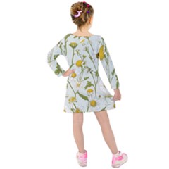 Kids  Long Sleeve Velvet Dress 