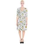 Sunflowers Wrap Up Cocktail Dress