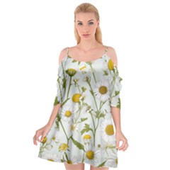 Cutout Spaghetti Strap Chiffon Dress 