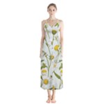 Sunflowers Button Up Chiffon Maxi Dress