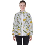 Sunflowers Women s High Neck Windbreaker