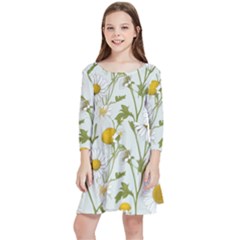 Kids  Quarter Sleeve Skater Dress 