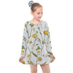 Sunflowers Kids  Long Sleeve Dress