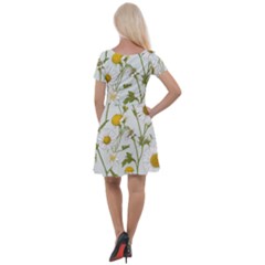 Cap Sleeve Velour Dress  