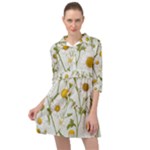 Sunflowers Mini Skater Shirt Dress