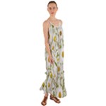 Sunflowers Cami Maxi Ruffle Chiffon Dress