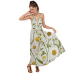 Sunflowers Backless Maxi Beach Dress