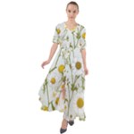 Sunflowers Waist Tie Boho Maxi Dress
