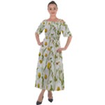 Sunflowers Shoulder Straps Boho Maxi Dress 
