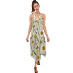 Sunflowers Halter Tie Back Dress 