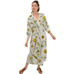 Sunflowers Grecian Style  Maxi Dress