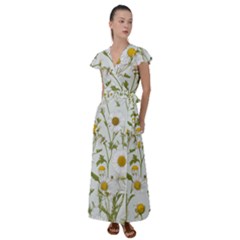 Flutter Sleeve Maxi Dress 