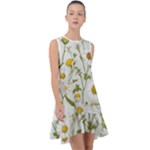Sunflowers Frill Swing Dress