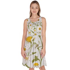 Knee Length Skater Dress With Pockets 