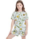 Sunflowers Kids  T-Shirt And Sports Shorts Set