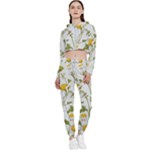 Sunflowers Cropped Zip Up Lounge Set
