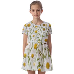 Kids  Short Sleeve Pinafore Style Dress 