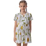 Sunflowers Kids  Asymmetric Collar Dress