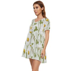 Tiered Short Sleeve Babydoll Dress 