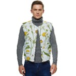 Sunflowers Men s Button Up Puffer Vest	