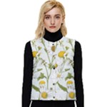 Sunflowers Women s Button Up Puffer Vest