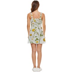 Ruffle Edge Bra Cup Chiffon Mini Dress 