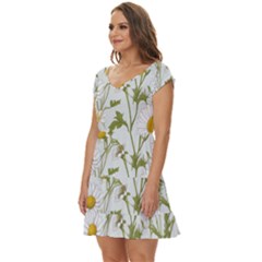 Short Sleeve Tiered Mini Dress 