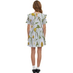 Kids  Frilly Sleeves Pocket Dress 