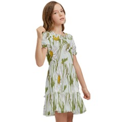 Kids  Puff Sleeved Dress 