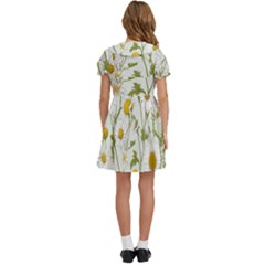 Kids  Bow Tie Puff Sleeve Dress 