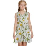 Sunflowers Kids  Sleeveless Tiered Mini Dress
