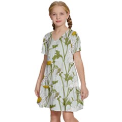 Kids  Short Sleeve Tiered Mini Dress 