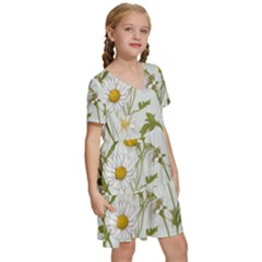 Kids  Short Sleeve Tiered Mini Dress 